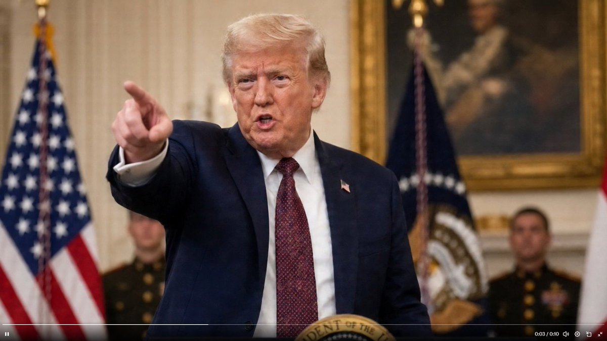 Damaan4u33's tweet photo. Reporter: "You have been at war with Iran for 6 months now."  

Trump: "Well, we were in Vietnam for 21 years."  

Journalist: "So you lied to us when you said you would finish it within 2 days, then 10 days, then a month!" 

Trump: "Be quiet. You’re a fake reporter."  

Reporter: "You need to apologize to the country. You are a serial liar."  

Trump: "Get out of here."