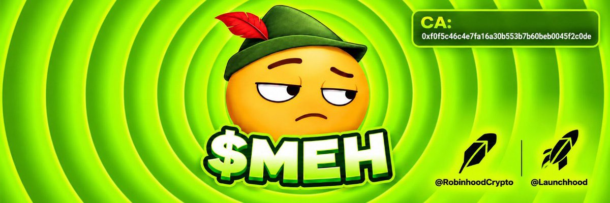 RH_Gems's tweet photo. $MEH just landed on my radar 👀

Fresh launch on Robinhood, still early, and the setup is looking interesting.

Low cap + clean branding + a team that’s actively building. If attention and volume start flowing in, this could get moving fast. 🚀

Keeping $MEH on watch.

CA: 0xf0f5c46c4e7fa16a30b553b7b60beb0045f2c0de