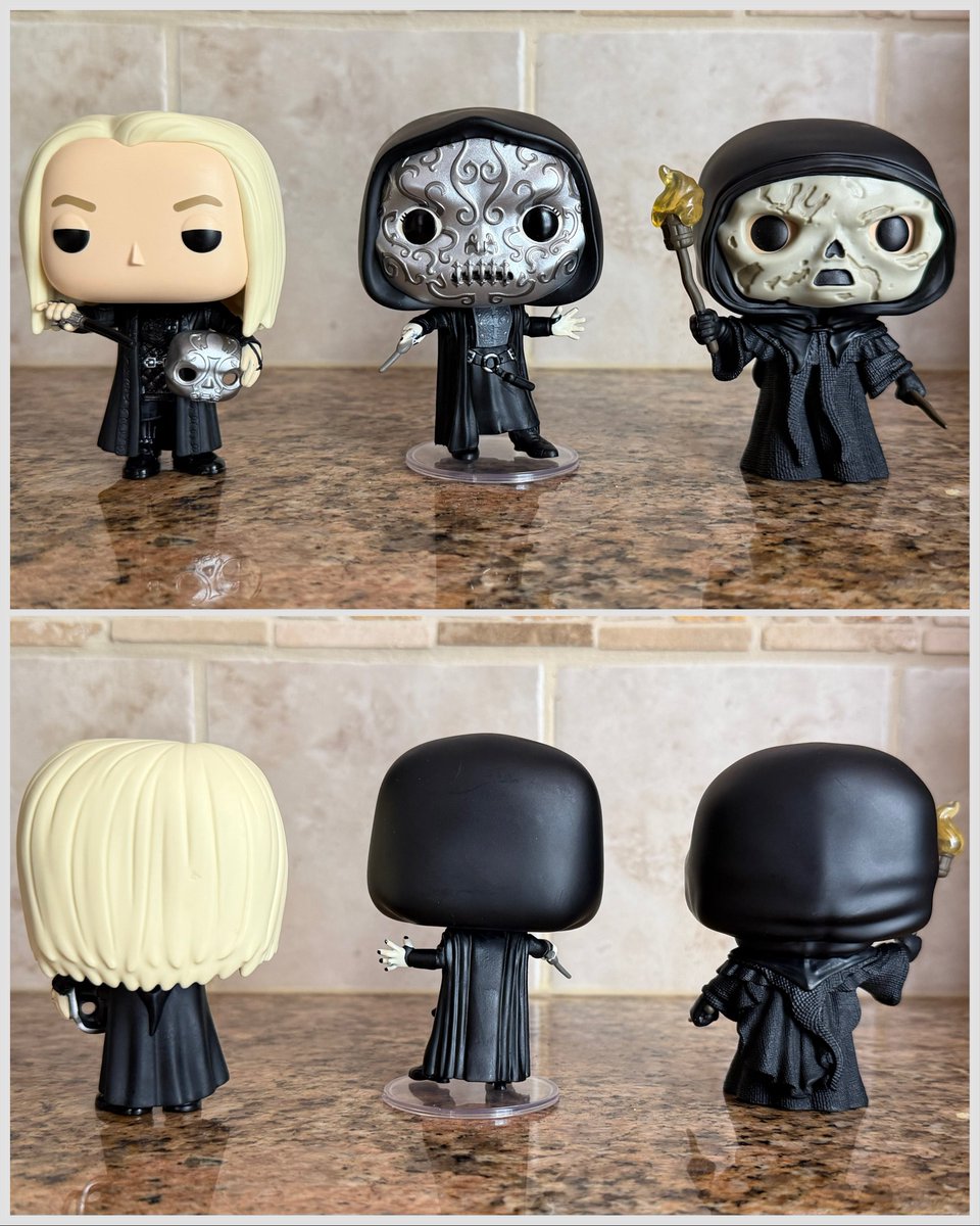 DisTrackers's tweet photo. Closer look at the Death Eater Pops!
.
#HarryPotter #DeathEater #WizardingWorld #Funko #FunkoPop https://t.co/3ZD3gyYXiJ