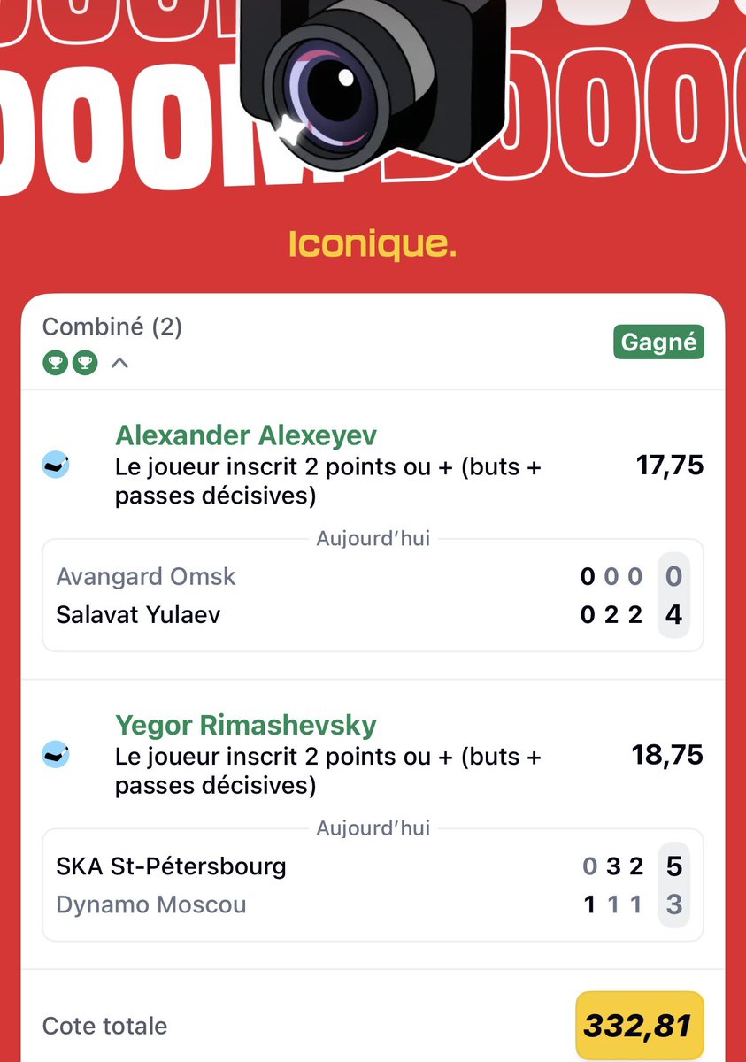 APMBetting's tweet photo. La première petite cote  de bœuf de la saison et elle est en KHL (c’était ce que je proposais à mes début en 2021)

Serait-ce cette ligue pour aller battre mon jackpot ? 
En tout cas il y a de quoi faire 

#TeamParieur https://t.co/k18l5oQLaM