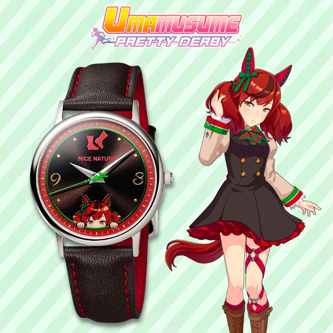 mecchaJP's tweet photo. Time looks better with Nice Nature 💚⌚🏇  
Umamusume Pretty Derby - Vol.2  Watch - Nice Nature ✨ Check it out at the link below!
🛑https://t.co/ACKedtWjQr

#Umamusume # NiceNature https://t.co/EAgdbznz5b