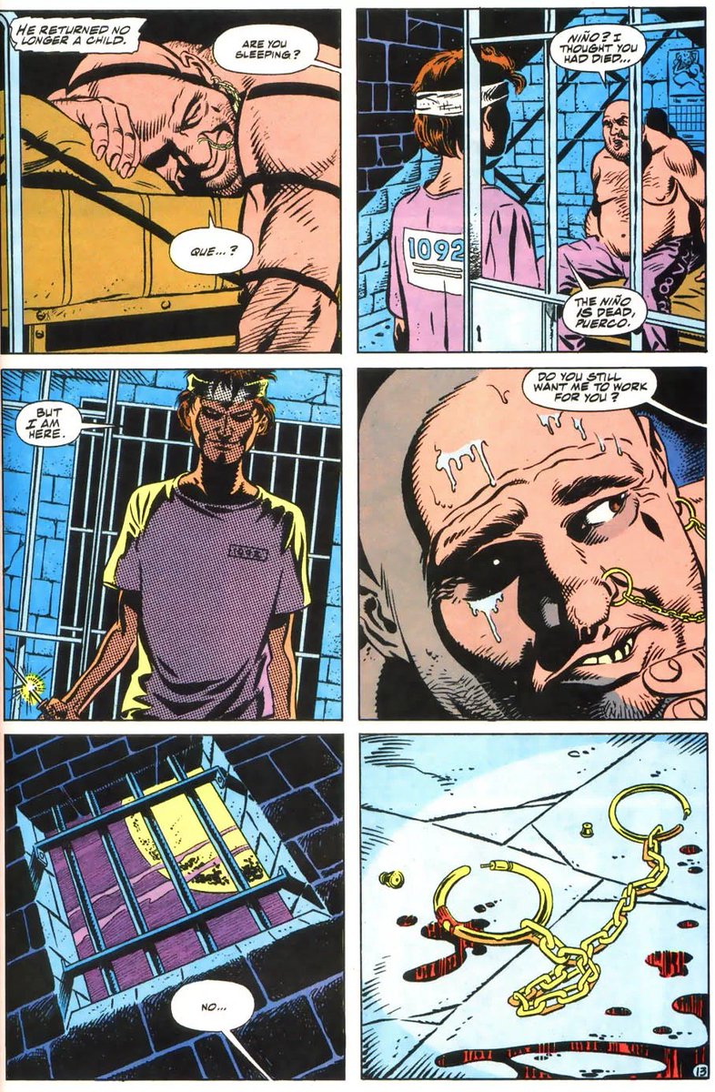 comicvisibility's tweet photo. The Latino comic character OTD is Bane from DC!

Bane is from the fictional island of Santa Prisca, located in the Carribean. He first appeared in Batman: Vengeance of Bane and then, very famously, broke the Bat. https://t.co/axL9gti41V