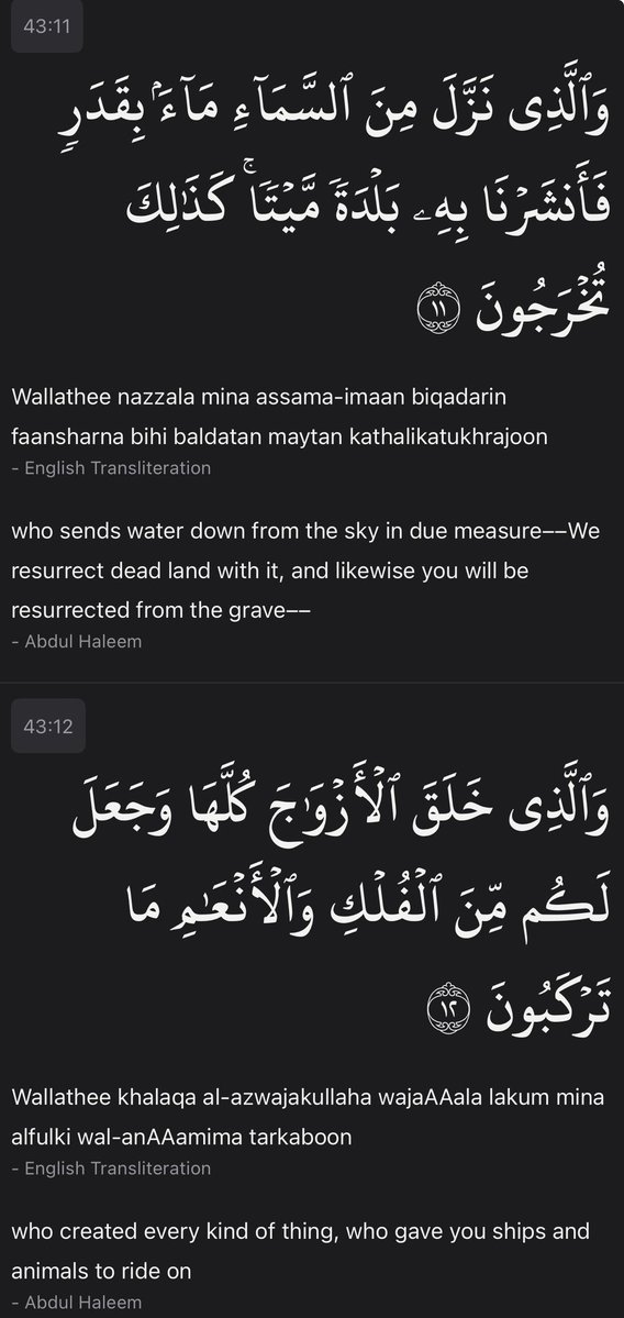 ShahnoorWMalik's tweet photo. Surah Az-Zukhruf, Verses 11-20 https://t.co/ukFaZnmucz