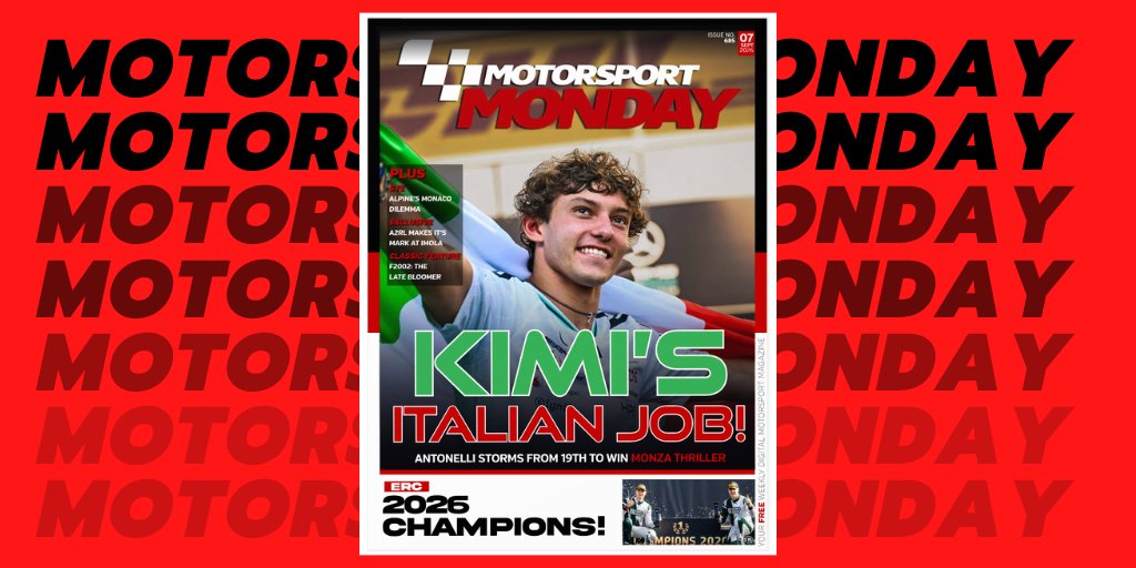 MSportMonday's tweet photo. * #FIAERC #RaliCeredigion RACE REPORT *
Rallying Editor, David Ledbitter brings you all the news from Wales and the penultimate round of the 2026 season ... read it FOR FREE in this week's #MotorsportMonday (p93) here 👉 https://t.co/7pYi16gLSd https://t.co/hMEL1VMU28