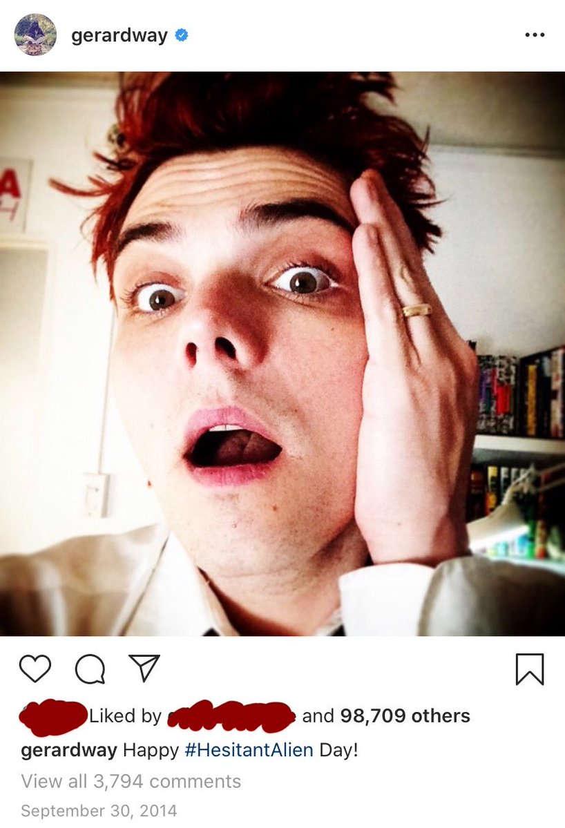 fortheflies's tweet photo. i forget how many people weren't around yet before gerard nuked his instagram so here are some selfies from hesitant alien era https://t.co/FvtOF2cTs5