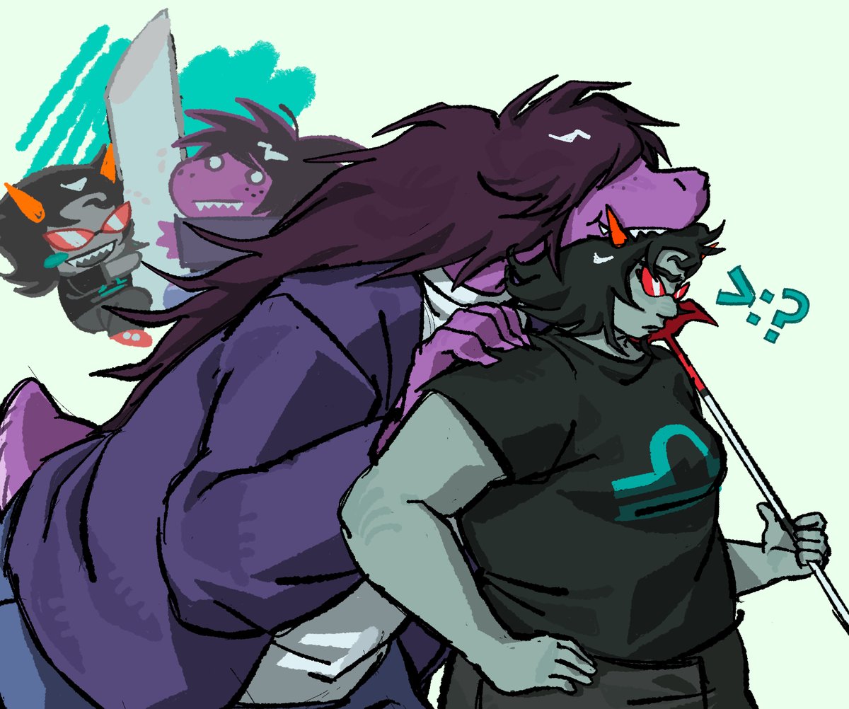 genkipyrope's tweet photo. they’re Banishing me 
#homestuck #deltarune https://t.co/rDqgR1tzBw