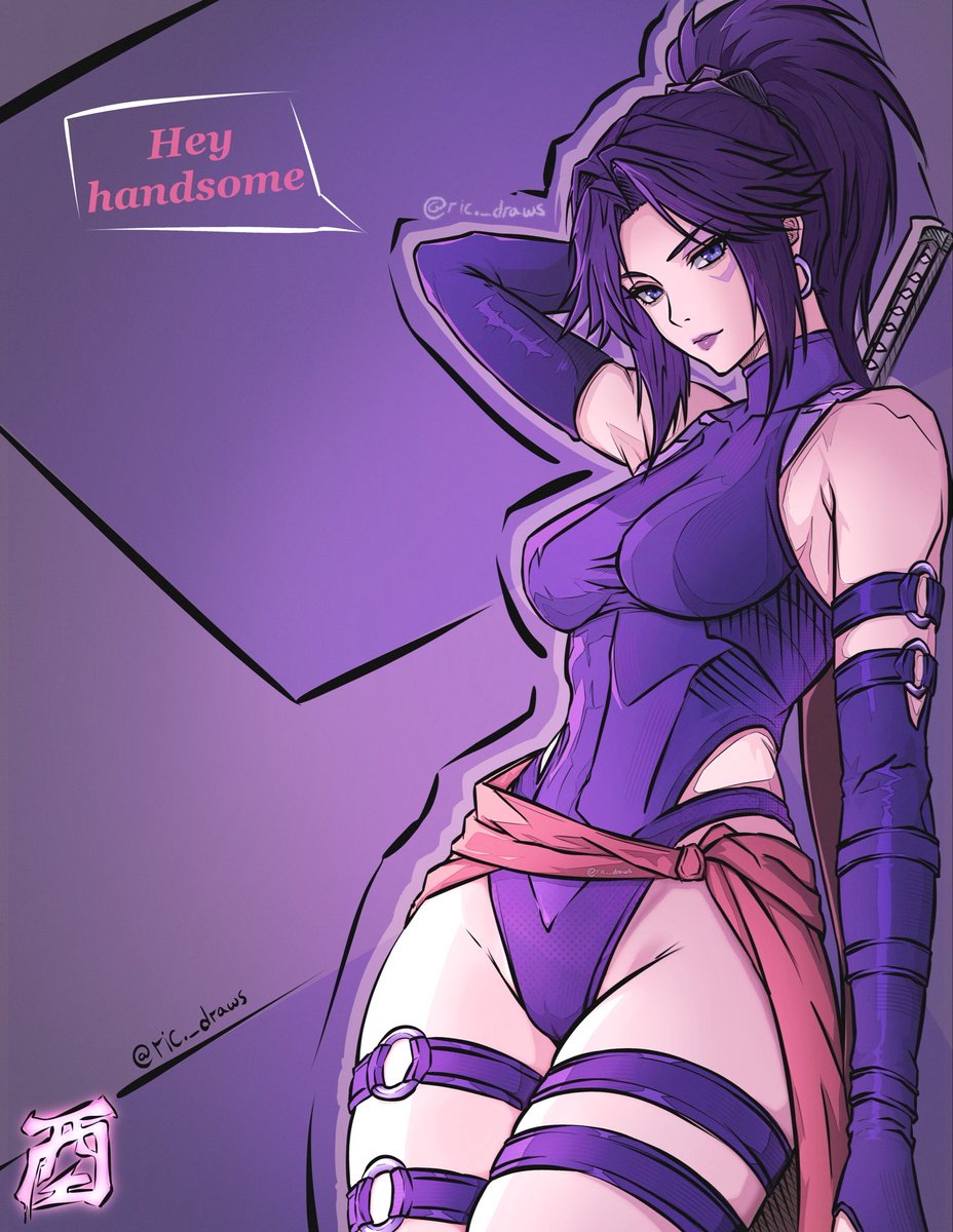 Ricdraws25's tweet photo. Psylocke 💜🦋 #psylocke #marvel #MarvelRivalsㅤ https://t.co/80W7BfzMve