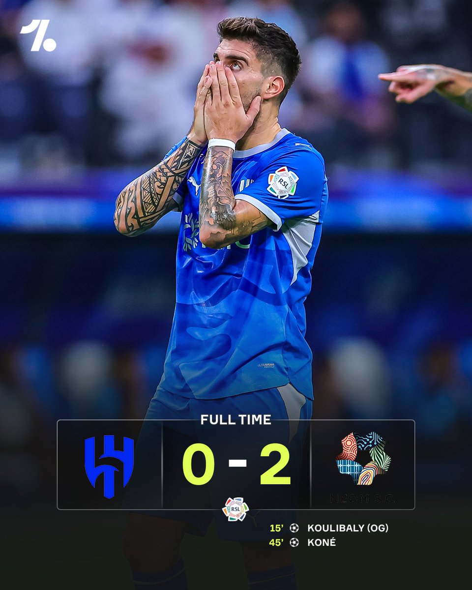 OneFootball's tweet photo. Neom SC pull off a huge shock against league leaders Al-Hilal 😮‍💨 https://t.co/jMGHvLMkNi