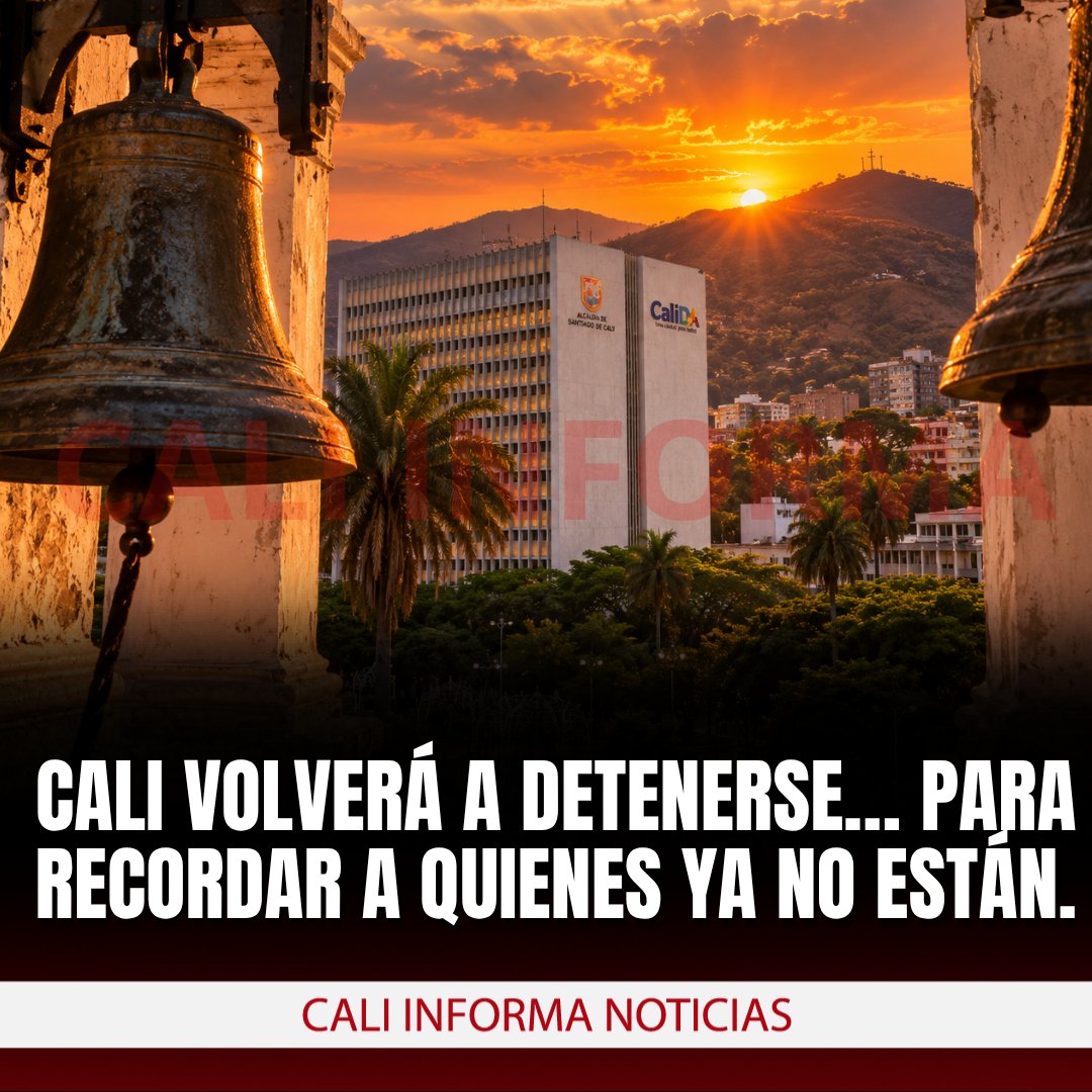 caliinforma's tweet photo. CALI VOLVERÁ A DETENERSE… PARA RECORDAR A QUIENES YA NO ESTÁN.

Este jueves 10 de septiembre se cumple un mes del terremoto que sacudió a Cali y dejó una profunda herida en la ciudad.

A las 7:34 de la mañana, exactamente a la misma hora en que ocurrió aquel devastador movimiento telúrico, las campanas de las iglesias de Cali comenzarán a sonar.

Serán 90 segundos de homenaje.

90 segundos para recordar a las 154 personas que perdieron la vida.

90 segundos para acompañar a sus familias.

Y 90 segundos para recordar una tragedia que cambió para siempre la vida de miles de caleños.

La invitación del alcalde Alejandro Eder es a que, a esa hora, la ciudad se detenga.

Que los vehículos que estén circulando paren.

Que los caleños hagan sonar sus pitos.

Y que durante esos 90 segundos Cali guarde memoria de quienes murieron en el terremoto.

La tragedia dejó además más de 45 mil familias damnificadas, centenares de personas heridas, 24 edificaciones con colapso total y 505 con colapso parcial verificado.

Pero un mes después, Cali intenta levantarse.

Entre los escombros quedaron historias de dolor, familias que lo perdieron todo y una ciudad que todavía intenta sanar.

Este jueves, durante 90 segundos, Cali no solo escuchará las campanas… Cali recordará.