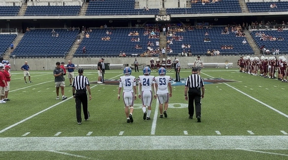 VakiliSal's tweet photo. Honored to have played Stow High School at the Football Hall of Fame stadium this weekend. Positive thoughts for our QB Frankie who went down with an injury🙏
#footballhalloffame #cantonohio #classof2027 https://t.co/aqan2ZhiBd