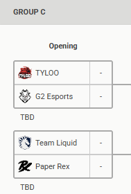 Streez0609's tweet photo. Champions draw !

GL @KarmineCorp 💀

PRX to playoffs for sure #PRXWIN

Each matchups will be really great to watch ! https://t.co/qo7LYZtayI