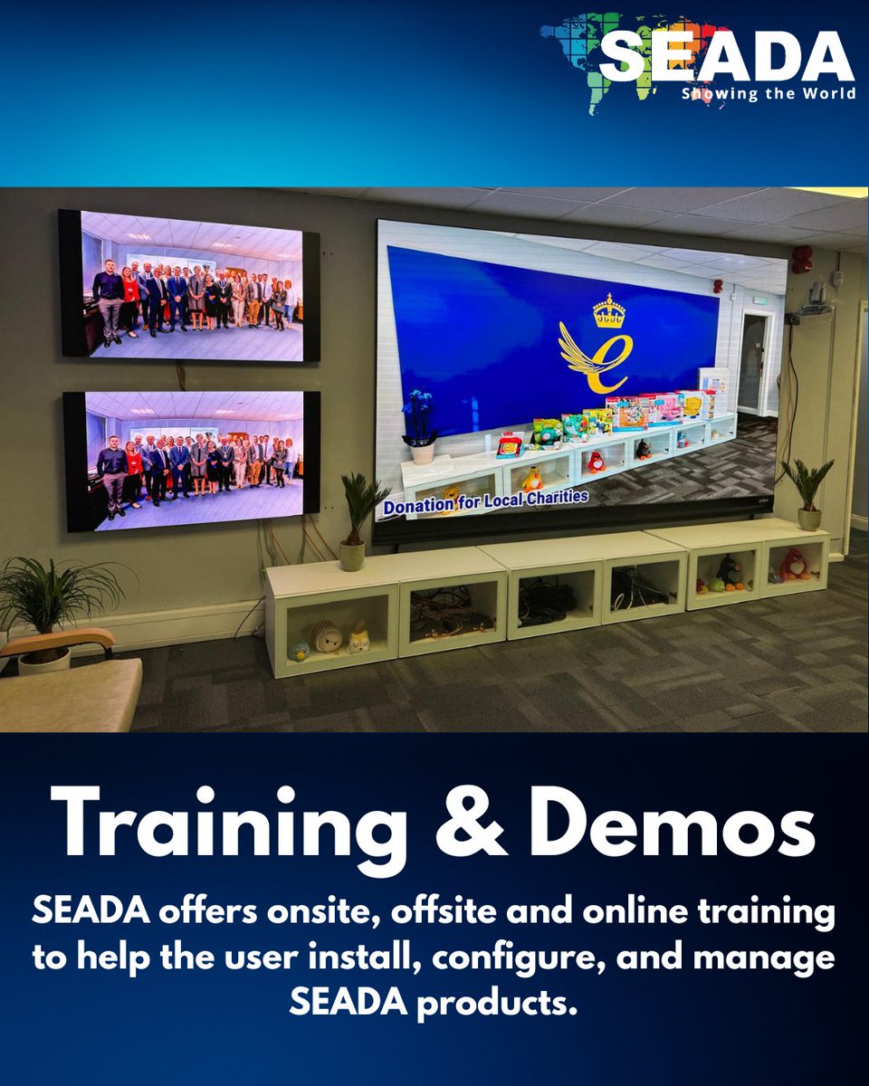 SeadaTechnology's tweet photo. At SEADA, we offer free onsite, offsite and online training and demonstrations across our full range of products, making it easier and more convenient for you to get the most from our solutions.

📧 Contact us today: sales@seada.co.uk
📞 01527 584364

#audiovisualsolutions #ProAv https://t.co/rzVJdpCMka