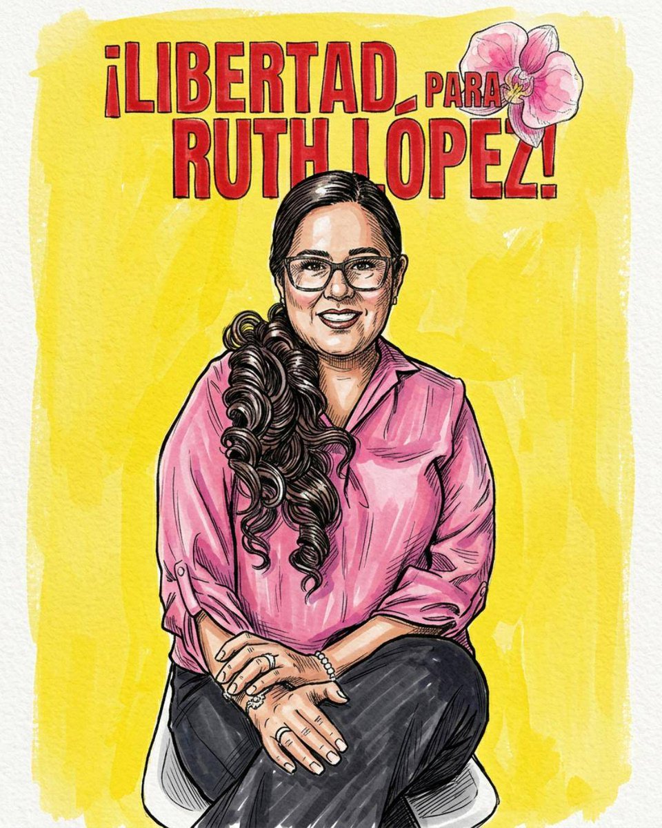 MonikR84's tweet photo. 📢  Seguimos exigiendo  #LibertadParaRuth #JuicioPúblicoParaRuth #TenganDecencia       

Ruth López cumple 476 días de detención injusta. Ella es una abogada salvadoreña, presa política del régimen dictatorial de Bukele por denunciar la corrupción. https://t.co/oby3SLwQce