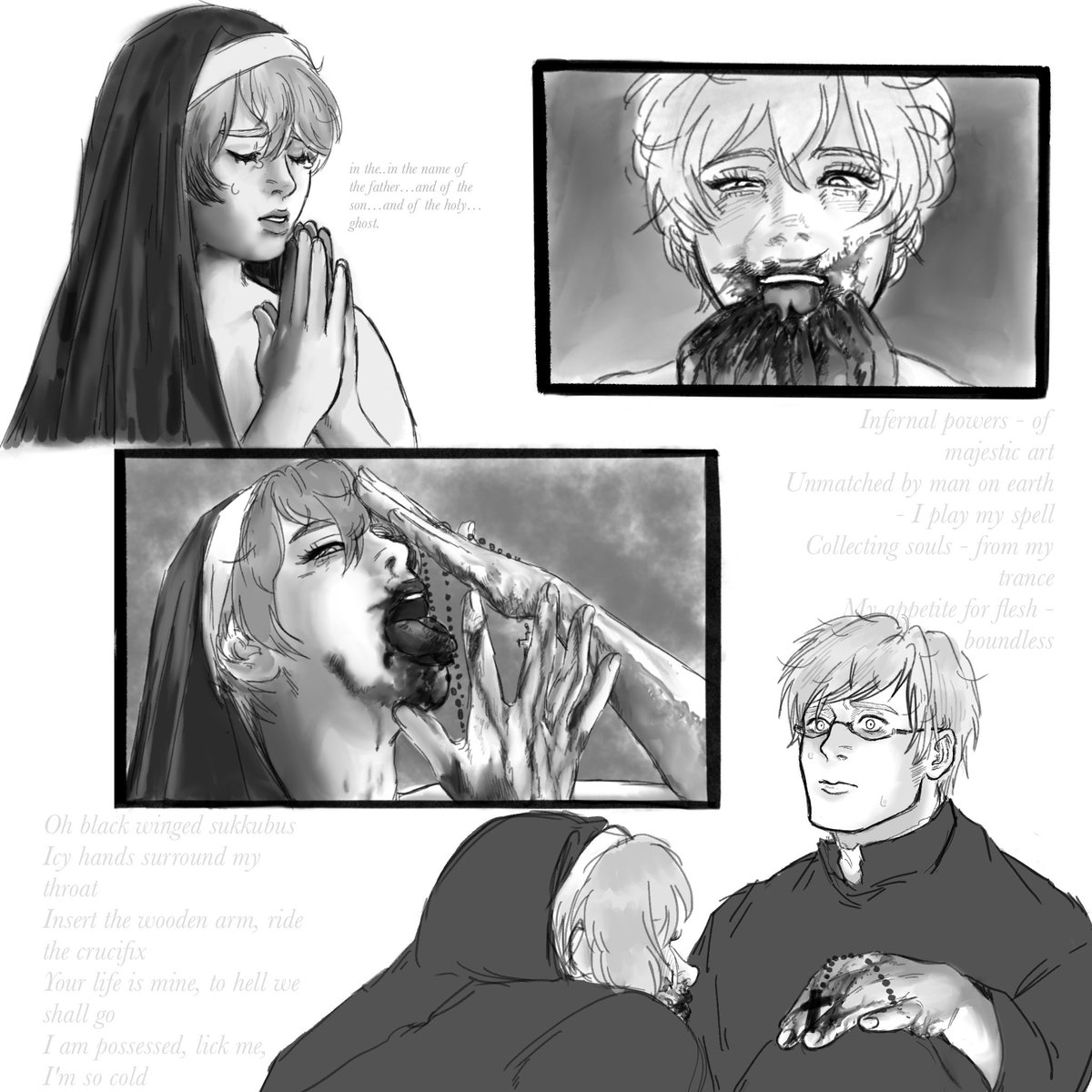 crusiabilis's tweet photo. SuFin, priest swe x succubus nun fin 🥺 
thank you guys for 400 im so happy https://t.co/arGdXUX2Iw