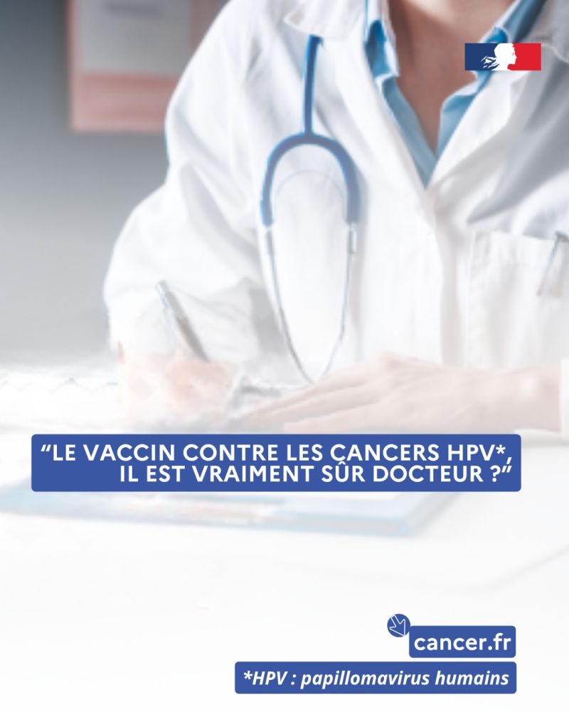 Institut_cancer's tweet photo. #VaccinationHPV @Institut_cancer rappelle les enjeux de la #vaccination contre les infections à #papillomavirus humains #HPV à l’origine de 7 130 nouveaux cas de cancers en France chaque année. https://t.co/vPoJj5Dqmm