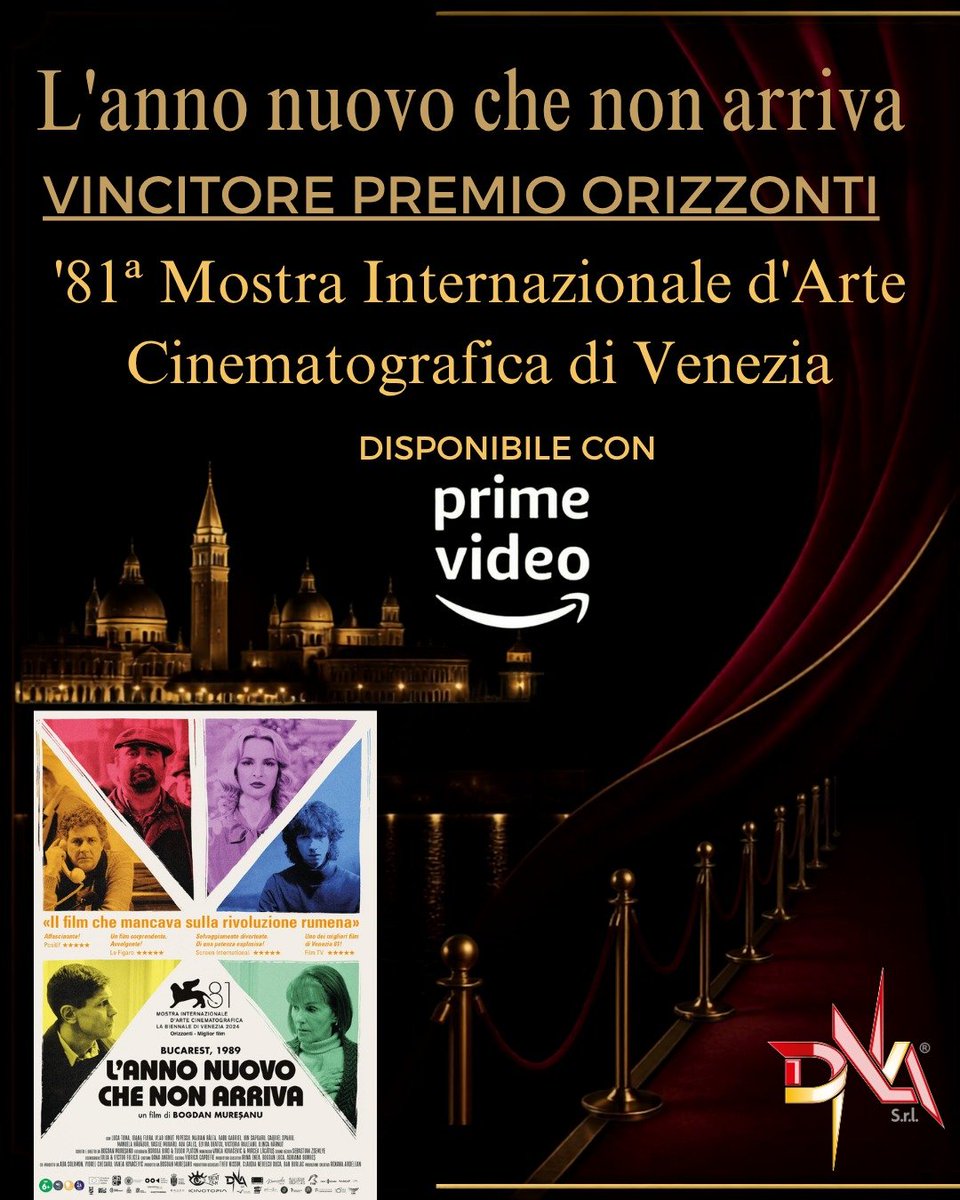 DnasrlSantis's tweet photo. L’ANNO NUOVO CHE NON ARRIVA, 
vincitore,'81ª Mostra Internazionale d'Arte Cinematografica di Venezia 
da vedere senza esitazioni, 
con Prime Video. https://t.co/nVhecbjECh