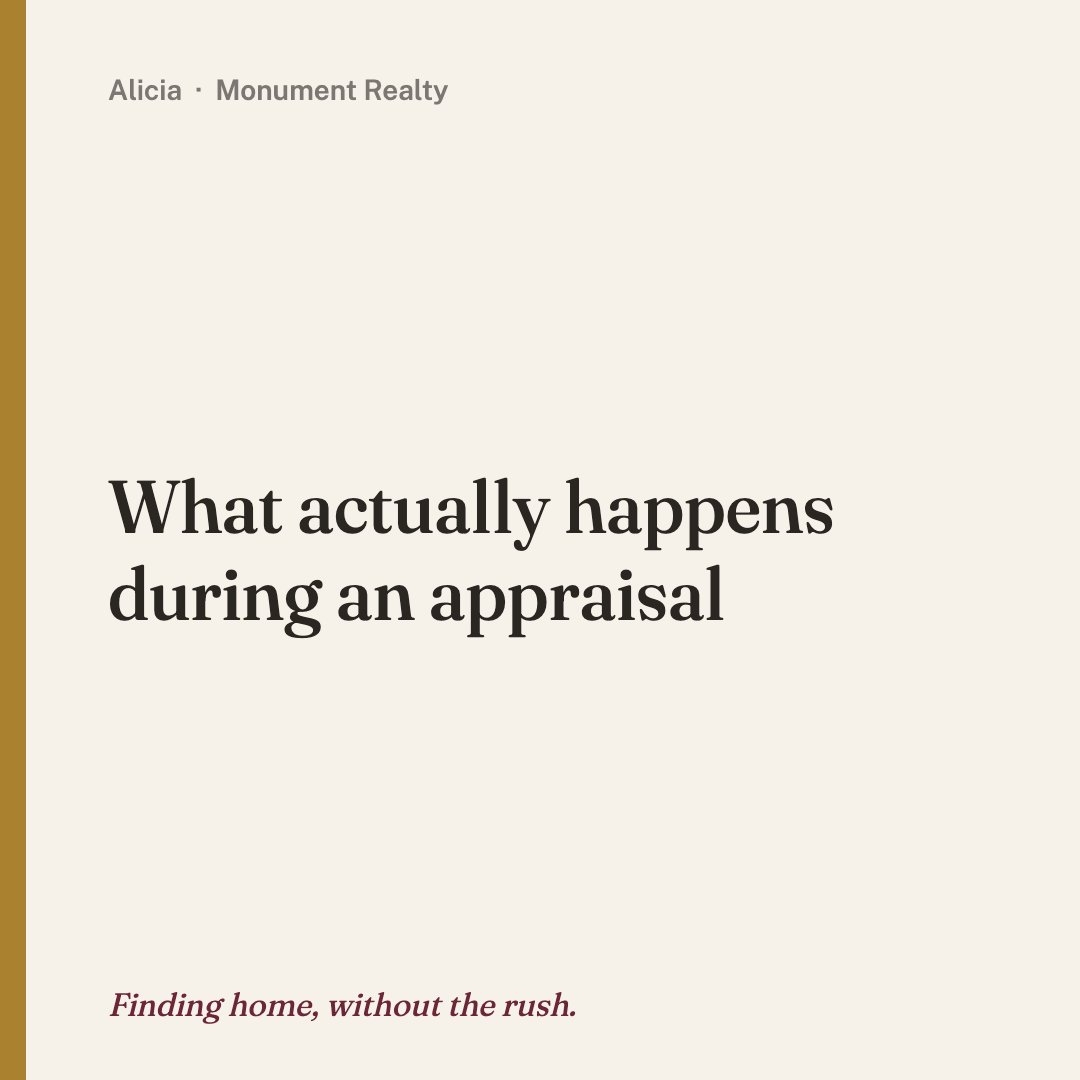 AliciaOakley's tweet photo. An appraiser is comparing your home to recent, comparable sales to confirm it supports the lender's loan amount. Clean, accessible, and well-lit beats staged and trendy for this particular visit. 📐 #HomeAppraisal #SellingYourHome #RealEstateProcess #SellerTips https://t.co/Iem8VtJFW3