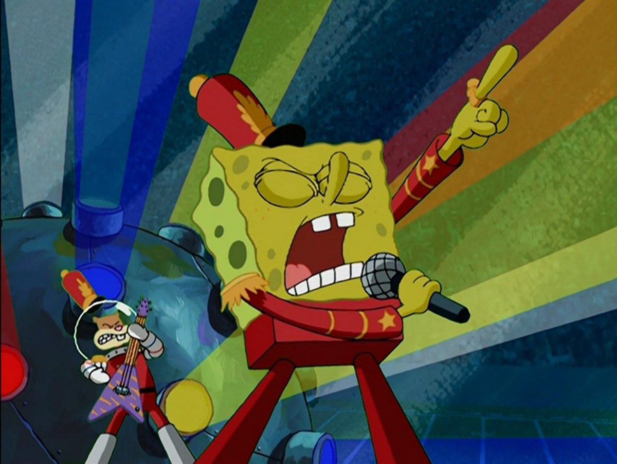 25YearsAgoLive's tweet photo. A new SpongeBob episode, Band Geeks, earns the show’s highest ratings yet as it ends with an epic live-action Super Bowl homage. https://t.co/oZiiGWnMAz