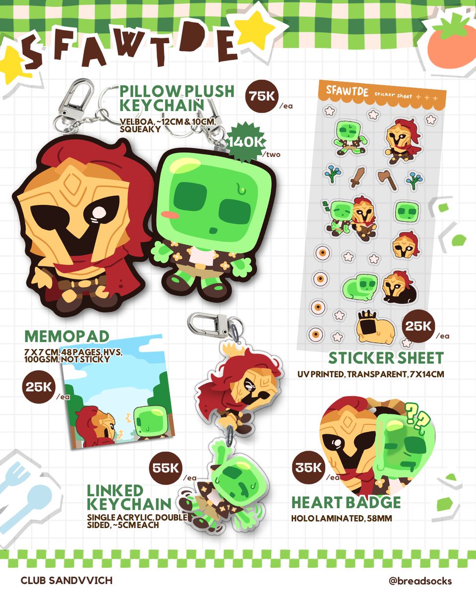 breadsocks_'s tweet photo. bread's #CF23 PO BATCH 1 catalogue !!  
✦ fandoms: Project Hail Mary, Deltarune, Iron Lung, TADC, SFAWTDE, MCYT (Unstable Universe), Adventure Time, Sonic, Arcane

🗓️7 Sep - 21 Sep
✅Pick Up &amp; Mail (international!) 
🔗https://t.co/AasVKTMByo

#COMIFURO23 #CF23catalogue   
(1/6) https://t.co/ugPIIZXSgD