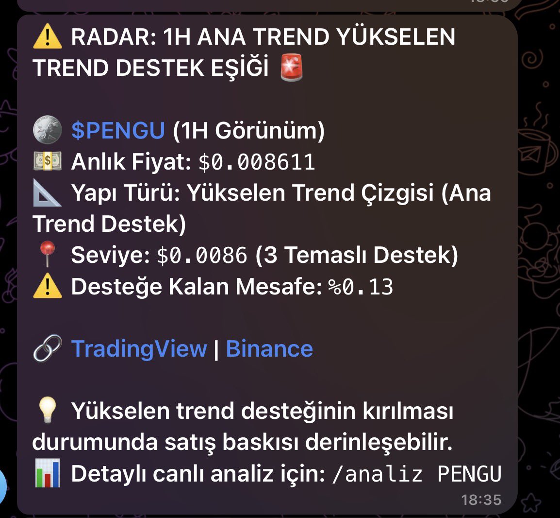 Ekoanalizz's tweet photo. Sinyal grubunda coinlerde ;destek direnç kıranlar otomatik olarak taranıyor ve gruba bildiriliyor örnek olarak bir adet sinyal paylaştım 🖐️

Coinlerden destek direnç temaslarını anlık istiyorsan profil sabit msjı eksiksiz yap gel https://t.co/n6SM85I7zr