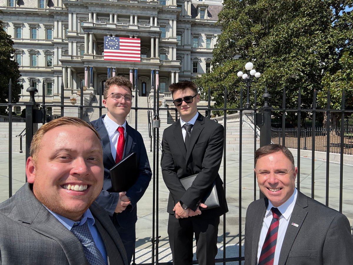 ReserveOrg's tweet photo. Matt, Steve, and our two fall interns (Ben and Jackson) from #TeamROA recently met with the White House Office of Public Liaison to discuss the President’s Military Spouse Commission and the needs of Reserve and Guard families. ROA relayed its thanks to the White House for establishing the President’s Military Spouse Commission and presented its Reserve Component policy recommendations. We appreciated the opportunity to meet with the Office of Public Liaison and look forward to continuing to ensure that the RC's voice is heard as the Commission moves forward.
