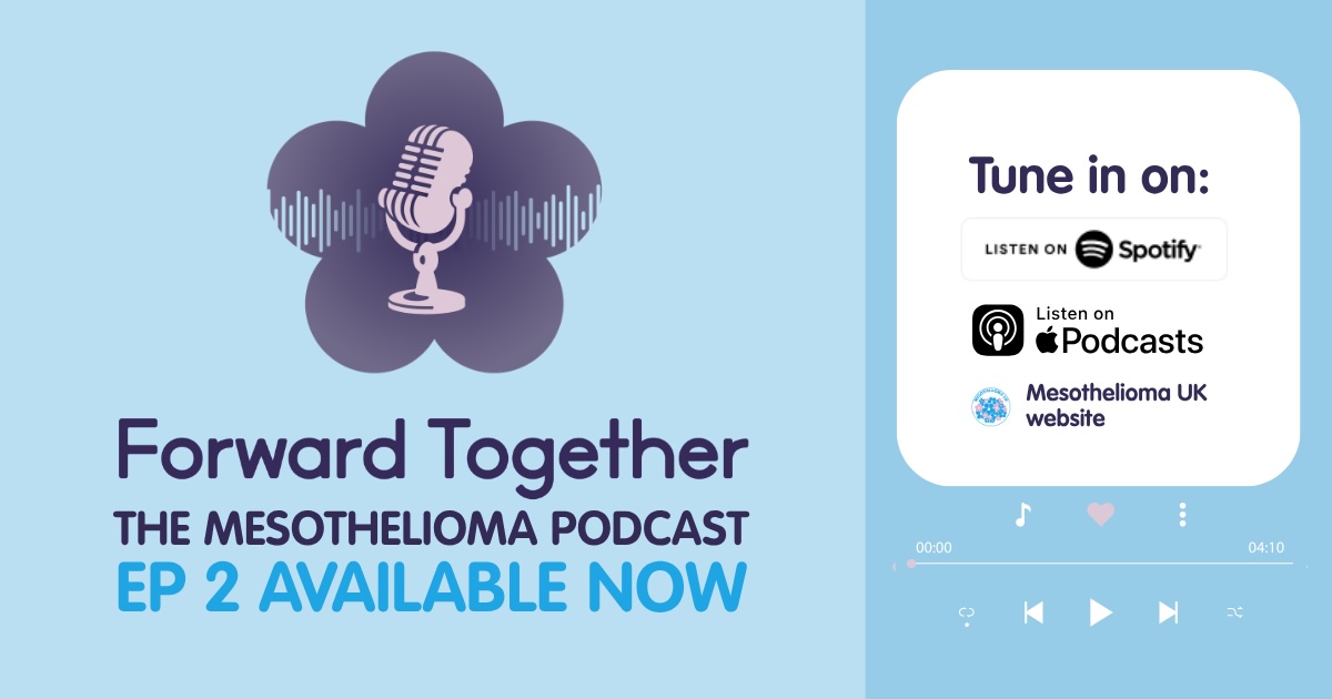 Mesouk's tweet photo. 🎙️ Have you listened to our second podcast episode yet?

Featuring our Clinical Nurse Specialist, Simon Bolton, and Dr Maurice Dungey from the Mesothelioma Research Programme, they explore research, clinical trials &amp; exciting data projects.

🎧 Listen at: https://t.co/OoJ76oGa9N https://t.co/EqJsjbqR6A