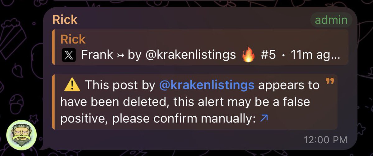 frankdegods's tweet photo. extremely based move @krakenfx 

trenches will remember this 🤝 https://t.co/WqLekSu4wY