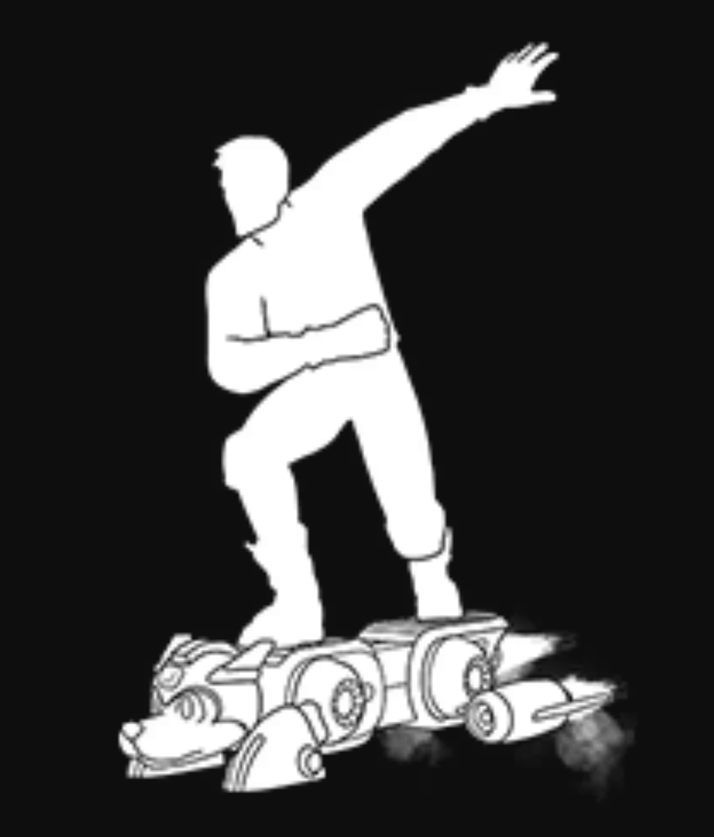 HYPEX's tweet photo. MEGA MAN SIDEKICK (RUSH) EMOTE

And looks like you can surf him in-game https://t.co/UipAV5vMYg