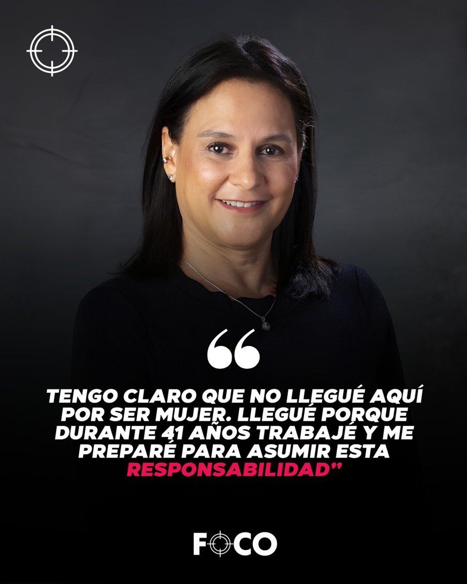 focopanama's tweet photo. “Tengo claro que no llegué aquí por ser mujer. llegué porque durante 41 años trabajé y me preparé para asumir esta responsabilidad” https://t.co/iadEeM3jf7