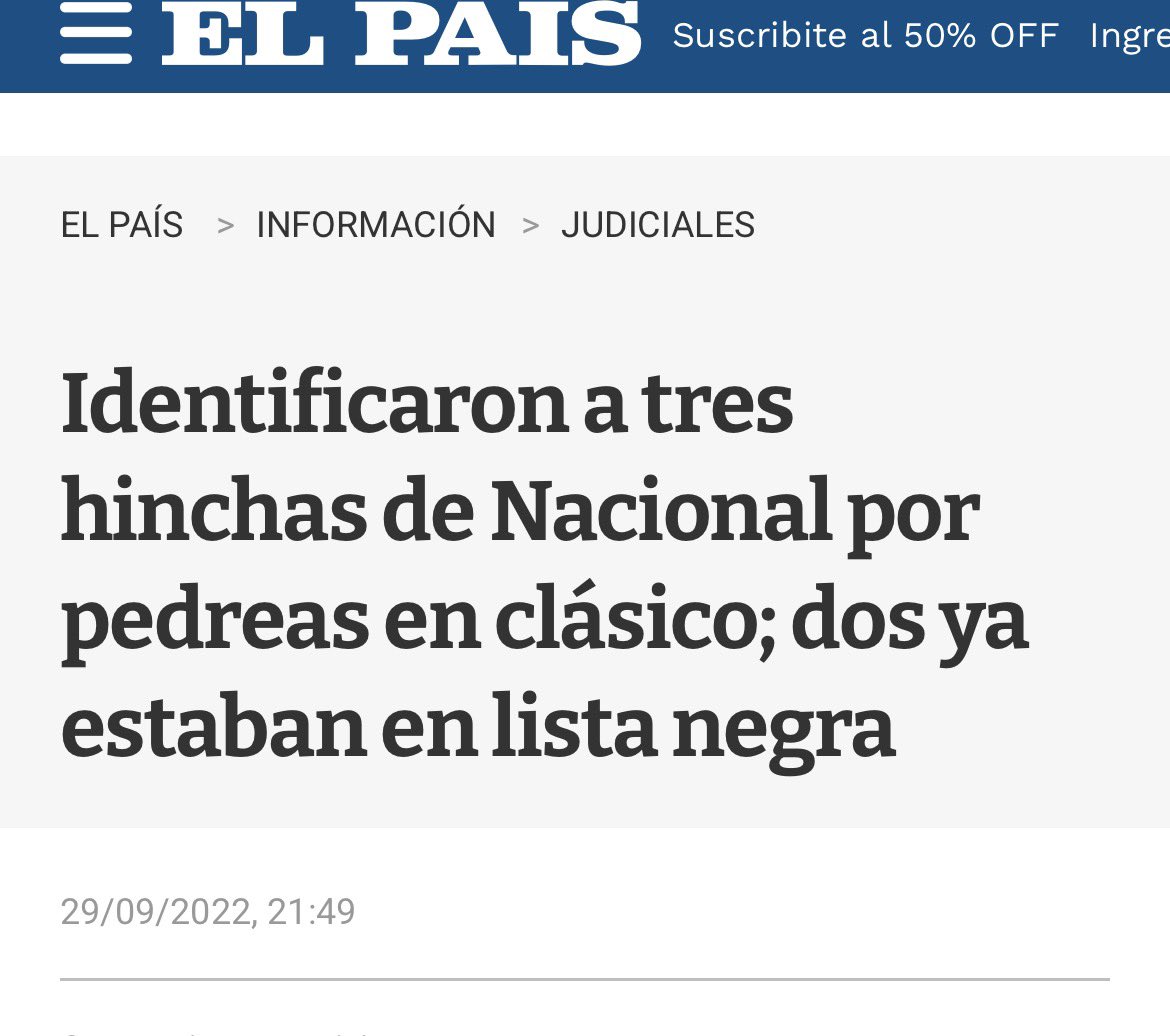 MentirasBolsoo's tweet photo. Ahora el foco es responsabilizar a Peñarol porque “entre gente que está en la lista negra”.

El día de la bengala que casi matan a una persona quien fue a declarar admitía estar en lista negra y entraba igual. También en los incidentes clásico 2022.

¿Ahí no era agravante? https://t.co/yRYQL2CRCA