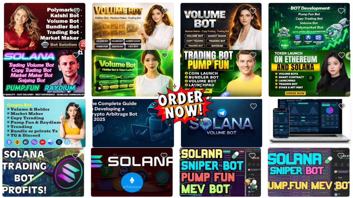 ruposhamin's tweet photo. Boost your Solana token volume & rank on DexScreener FAST! Top volume bots, market makers & trading services on Fiverr for memecoins & launches.
Attract real traders now: https://t.co/yQtHtlJevc
#VolumeBot #Memecoin #SolanaVolume #tokenization https://t.co/DkO1CV6uT0