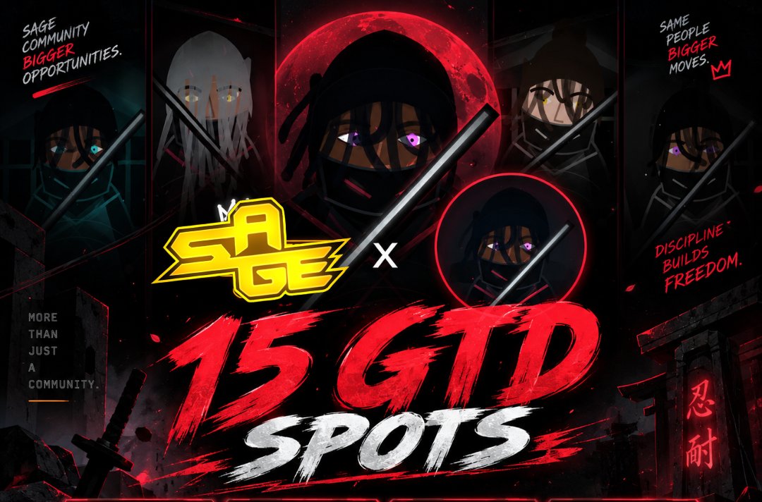 SAGEAIRDROPS's tweet photo. 📢 SAGE x SHADOW RONIN 🤝

We are giving away 15 GTD to our community.

Shadow//Ronin is bringing 3,500 cinematic NFTs across 12 clans to @arc.

🌐 Arc Mainnet: 16 September 2026

“The shadow chooses its bearer.”

🎁 15 GTD spots

How to enter:
1️⃣ Follow @SAGEAIRDROPS & @ShadowRoninARC
2️⃣ Like + RT this post
3️⃣ Drop your EVM wallet

⏳ 24 hours

GTD winners will be announced after 24hr in reply.

Note : we will picks 2 active users from our private TG group.

⚔️ Shadow//Ronin Utility
GTD holders gain early access to the mint, with the collection built around clan identity, lore, and future holder benefits.

🍀 Good luck, SAGE family!
