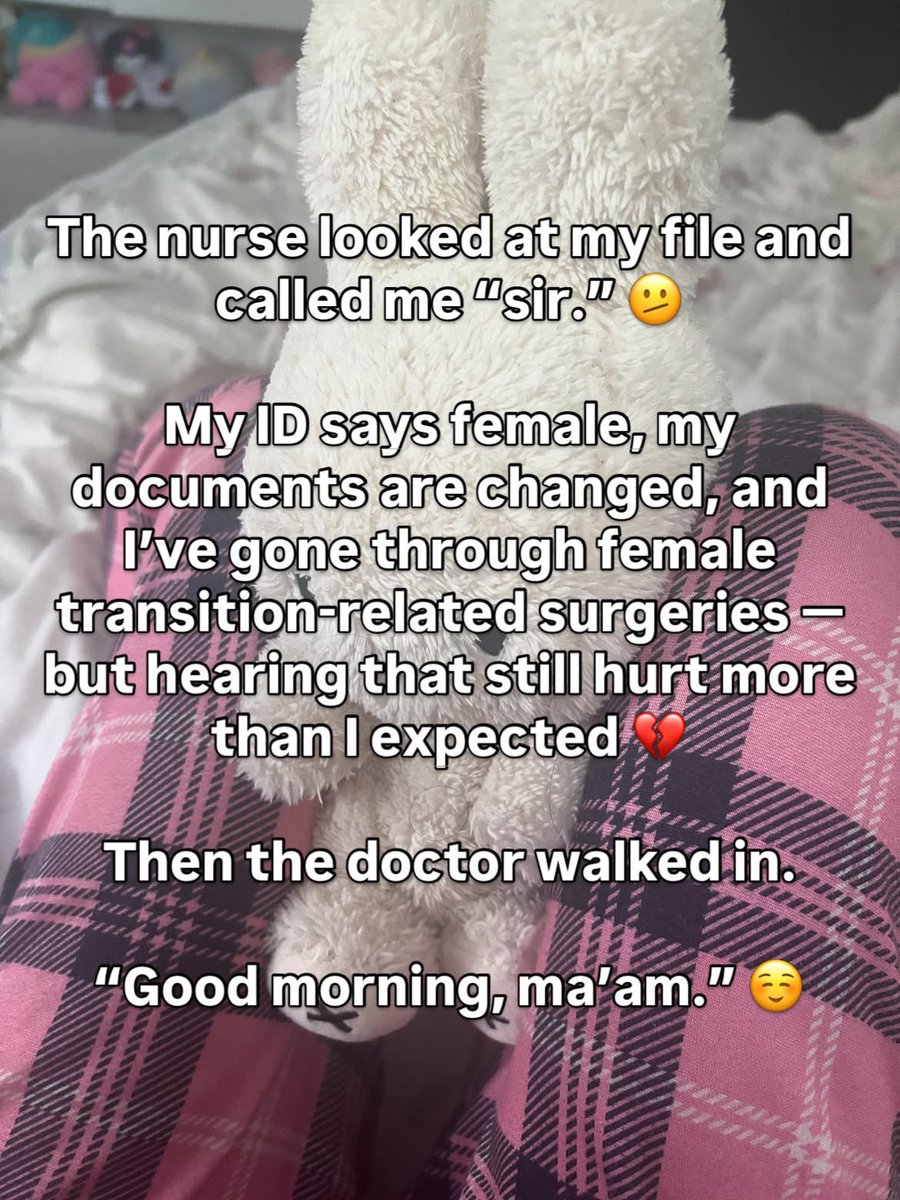 tifagirlx's tweet photo. I got called “sir” at the hospital 🏳️‍⚧️

it went like this : https://t.co/kAky3KKWVu