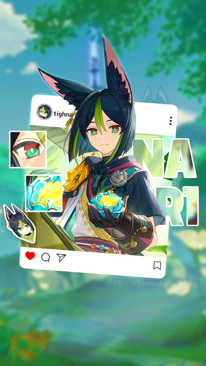 Tighnarijournal's tweet photo. 🪴 What kind of posts would your favourite character/main make? 🤔

And here is another silly edit! 🍄

#GenshinImpactㅤ #tighnari https://t.co/WOnVuWEeMV