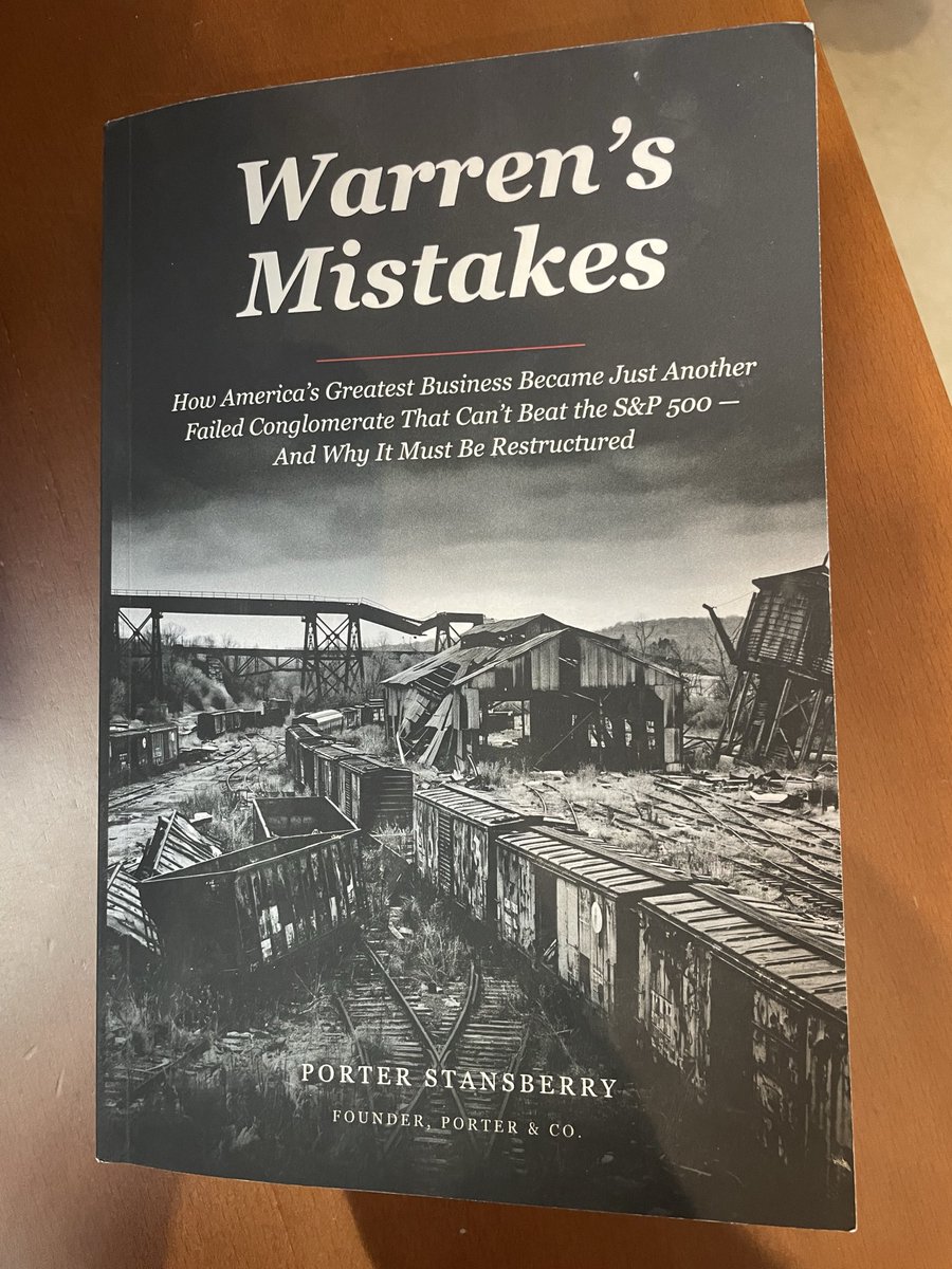 TorrasLuis's tweet photo. Fantastic book by @porterstansb. Really sound and insightful about some of the less know Buffett-Munger investments. https://t.co/8rsNP9Ng2z