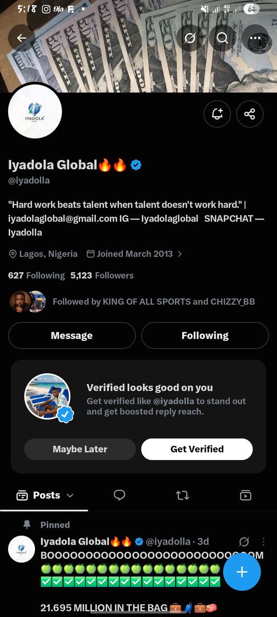 IloboloD's tweet photo. @officialmoore7 @iyadolla I will keep posting till am lucky🙏

Opay

9124635949

Francis chukwuebuka ilobolo https://t.co/qmJuvBa2Lr
