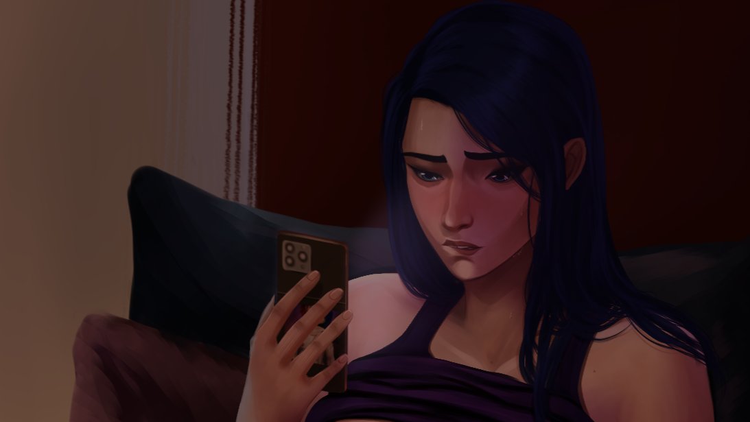 itsreyart's tweet photo. Caitlyn after staring at Vi’s selfie for 5 minutes straight https://t.co/im33qptwMQ