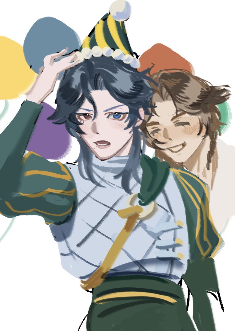 Vxellvr1111's tweet photo. 뭘 써야할지 모르겟어서…
리처드 생일축하해요!🎉🥳
#IdentityV
#騎士誕生日2026
#騎士生誕祭2026
#リチャード・スターリング誕生日2026
#リチャード・スターリング生誕祭2026
#超能力者誕生日2026
#超能力者生誕祭2026
#ブリス・ケスウィック誕生日2026
#ブリス・ケスウィック生誕祭2026 https://t.co/vf2FcW76yR