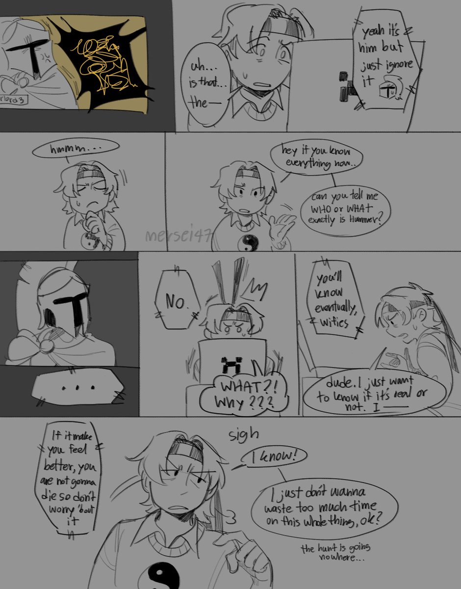 mersei47's tweet photo. I drew this comic a while ago about tsftl (+special guest) but never post them here yet. so here in case anyone wanna read them
(4/6) https://t.co/dbl0GHk09S