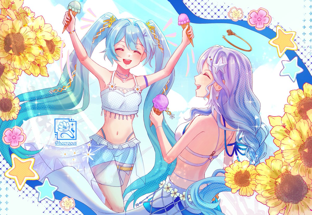 hccrocus's tweet photo. Ice cream!! π¨π¦
#SummerettoRobin #HatsuneMiku #hsr https://t.co/Eqpedf8eBK