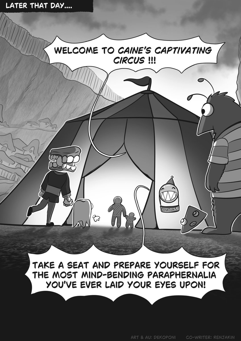 Dekoponi's tweet photo. The Amazing Hoax Circus: Chapter 4
Early access to Chapter 5 on Patreon
.
.
Part 1 / 4
#TADCㅤ https://t.co/iOorY1eFLF