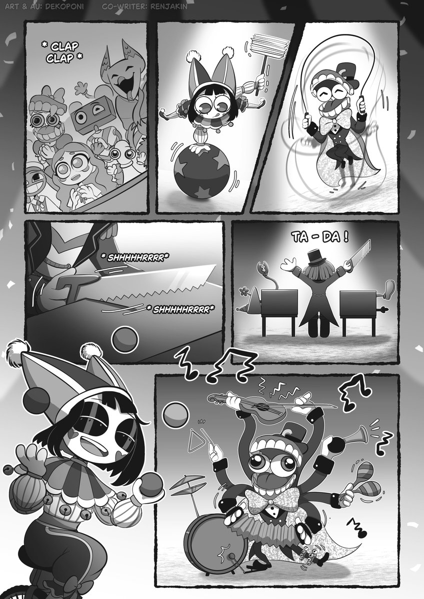 Dekoponi's tweet photo. The Amazing Hoax Circus: Chapter 4
Early access to Chapter 5 on Patreon
.
.
Part 1 / 4
#TADCㅤ https://t.co/iOorY1eFLF