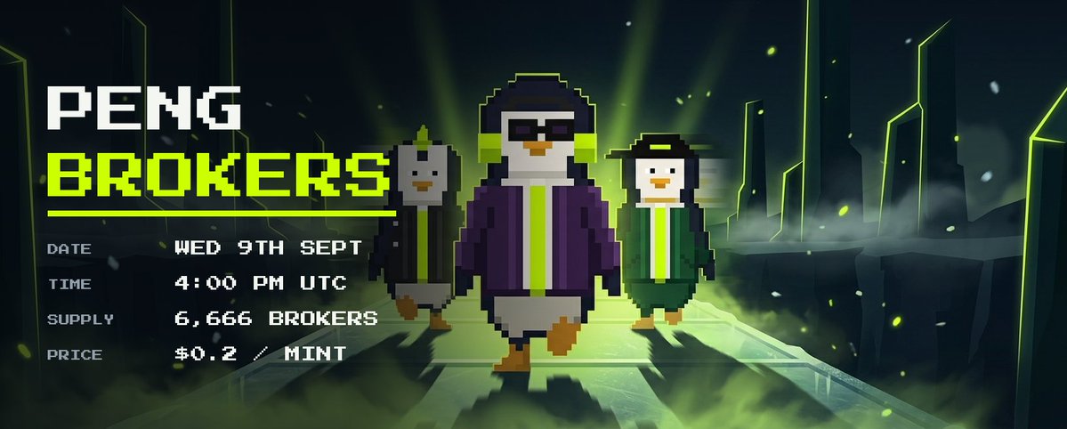 pengbrokersRH's tweet photo. Peng Brokers making their way into the market.

Date: Wed 9th Sept
Price: $0.2 per Broker

RT and Drop EVM for GTD https://t.co/PLgFJiGnYE