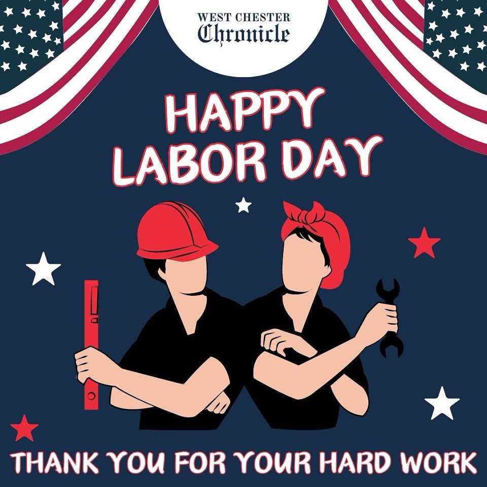 wcchronicle's tweet photo. We hope you’re enjoying the end of Summer. Please take a moment to think of all the hard working people that make America function.

Happy Labor Day! https://t.co/6vwNKodyph