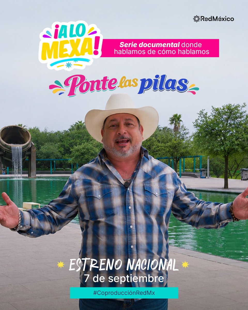 aprende_mx's tweet photo. ¡Vámonos recio al estreno de #ALoMexa! 🇲🇽🤠
Hoy a las 7:00 p. m., acompáñanos a descubrir cómo hablamos en México, iniciamos desde Monterrey. 🗣
Sintoniza el 14.2 de tv abierta o disfruta el capítulo en streaming: https://t.co/Wel8T6wxhQ. 📺 https://t.co/yxOWz5q1aR