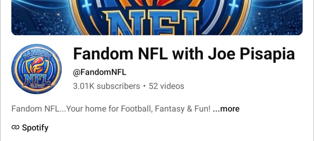 JoePisapia17's tweet photo. 3K subs in just 6 weeks!

FandomNFL YouTube LFG 🚀 

Subscribe today! 🏈
https://t.co/4OOcfs2Uuk https://t.co/a4dkYsQVgS