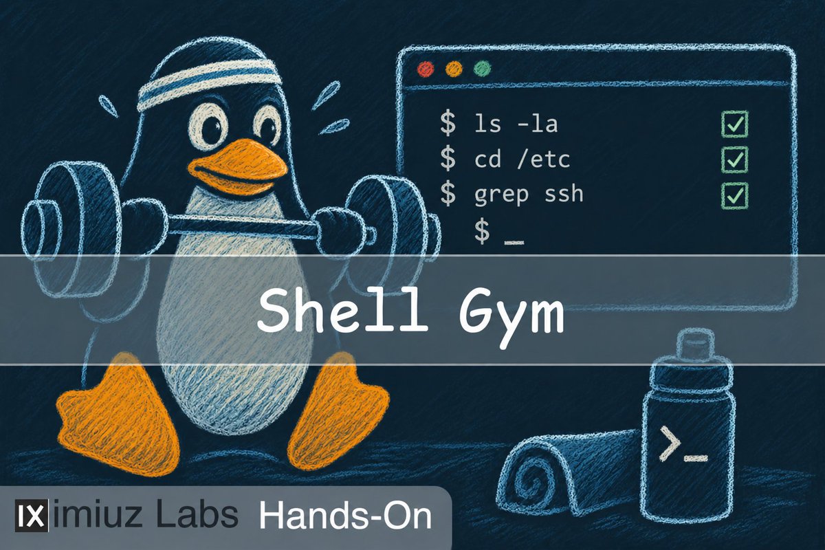 iximiuz's tweet photo. A bit over a month ago, I created a tool to practice Linux - ShellGym. The tool is good on its own, and you can run it on any Linux machine. But it works best when combined with disposable VMs and spaced repetition.

Today, I'm happy to share the very first Shell Gym on iximiuz Labs:

> Meet the Linux Shell

https://t.co/Ez4RIi3BDE

It's a good match if you're only getting started with the Linux command line. The gym contains over 20 simple exercises, and you can try it right in your browser - via a web terminal connected to a real Ubuntu VM.

And since it's natively integrated with the rest of the platform, an attempted gym becomes part of your Daily Practice, and iximiuz Labs will be happy to remind you to repeat the exercise in 1, 3, 7, 14, and 30 days - until the hands-on skills really stick.

Happy hacking!