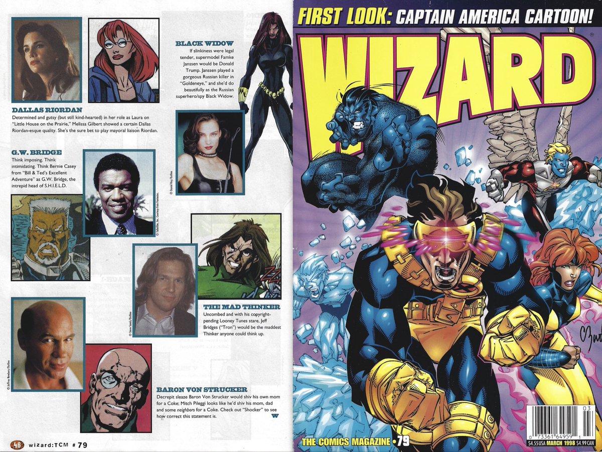 WizardsComics's tweet photo. More MOVIE MONDAY fun as we look at Wizard magazine’s Casting Call for a Thunderbolts movie based on the #marvelcomics title by Kurt Busiek and Mark Bagley. https://t.co/AhCG37elsa