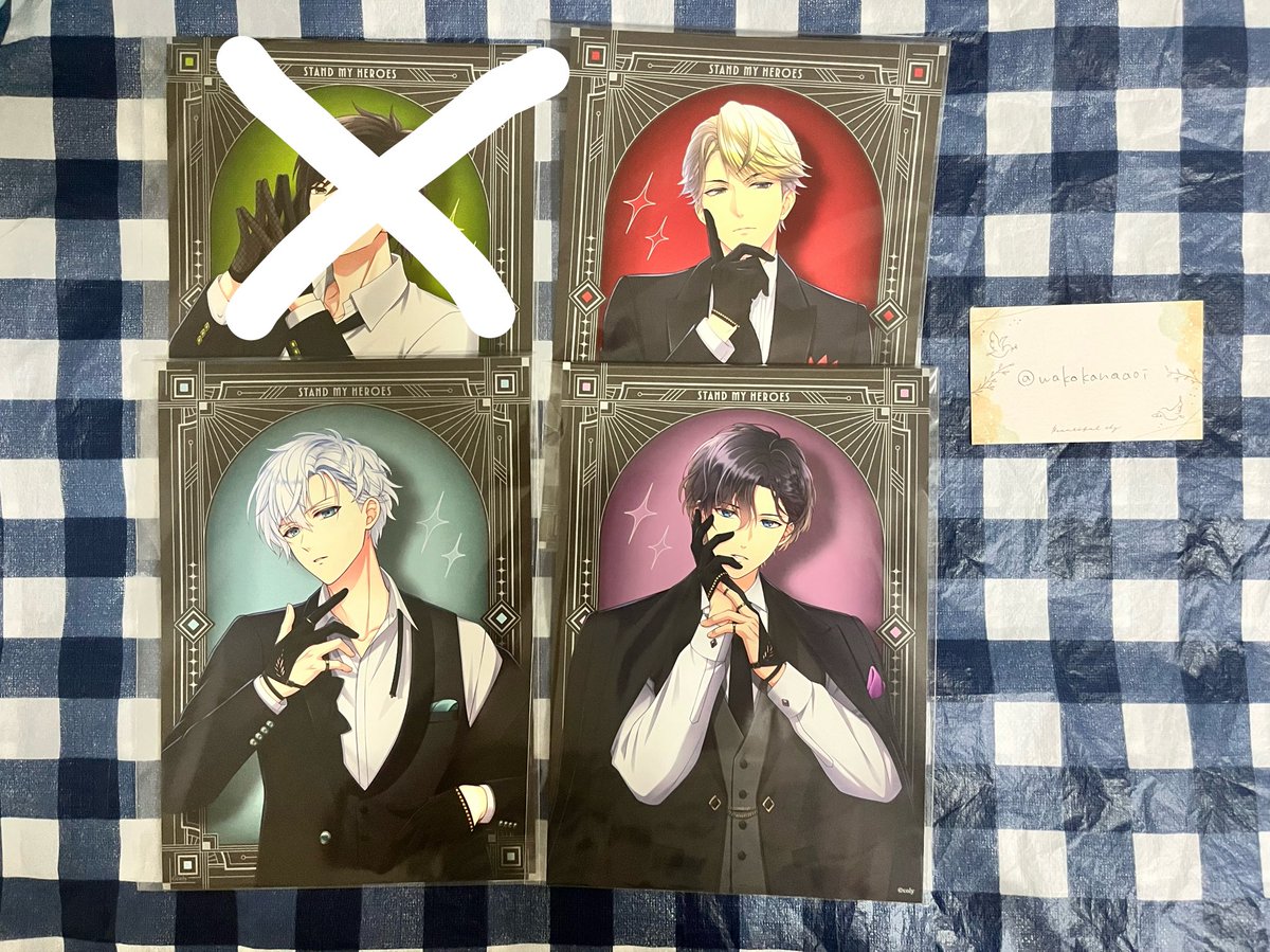 wakakanaaoi's tweet photo. 交換 譲渡 スタマイ ドラマト 周年 アニバーサリーストア
ポスター

譲 ★カナメ 九条 〇宮瀬

求 服部
370円

★は服部との交換
〇は服部との交換もしくは別記事含む譲渡(異種交換も可、服部>>新堂)
無印は条件なし
9/10夜、9/12フェス、9/15夜 池袋
郵送 https://t.co/6TGp8wK0Nq