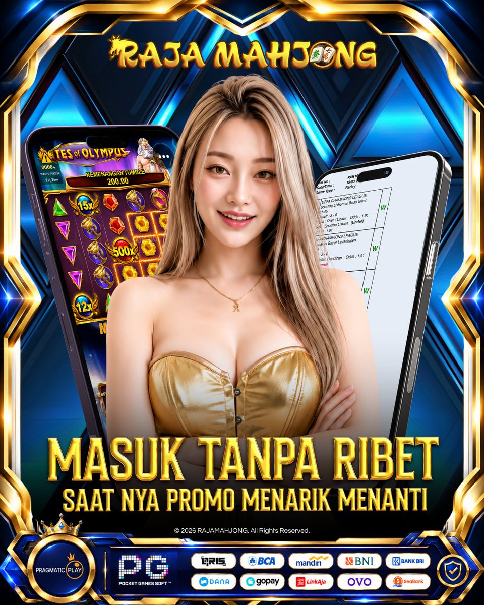 RajaMahjongID's tweet photo. 🔥 RAJA MAHJONG 🔥
 MASUK TANPA RIBET!
Nikmati permainan seru dengan promo menarik yang siap menanti. 🀄✨
#Rajamahjong https://t.co/DCGIrZSmi2